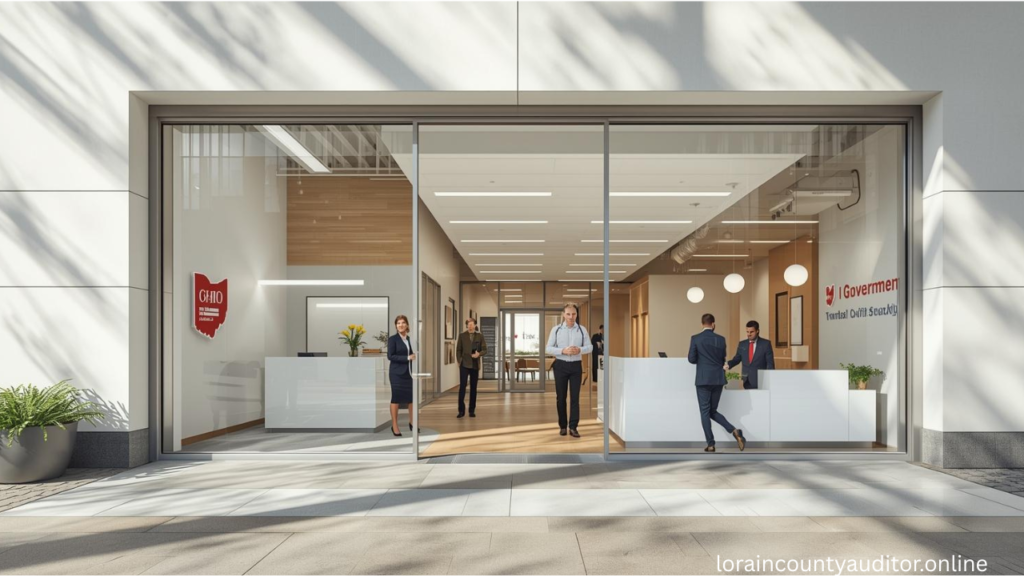 Visiting Lorain County Auditor office for property tax assistance