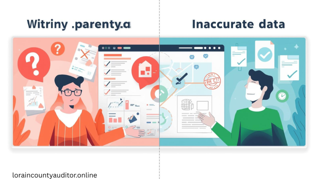 Lorain County GIS accuracy comparison showing reliable verified property records versus outdated incorrect information source