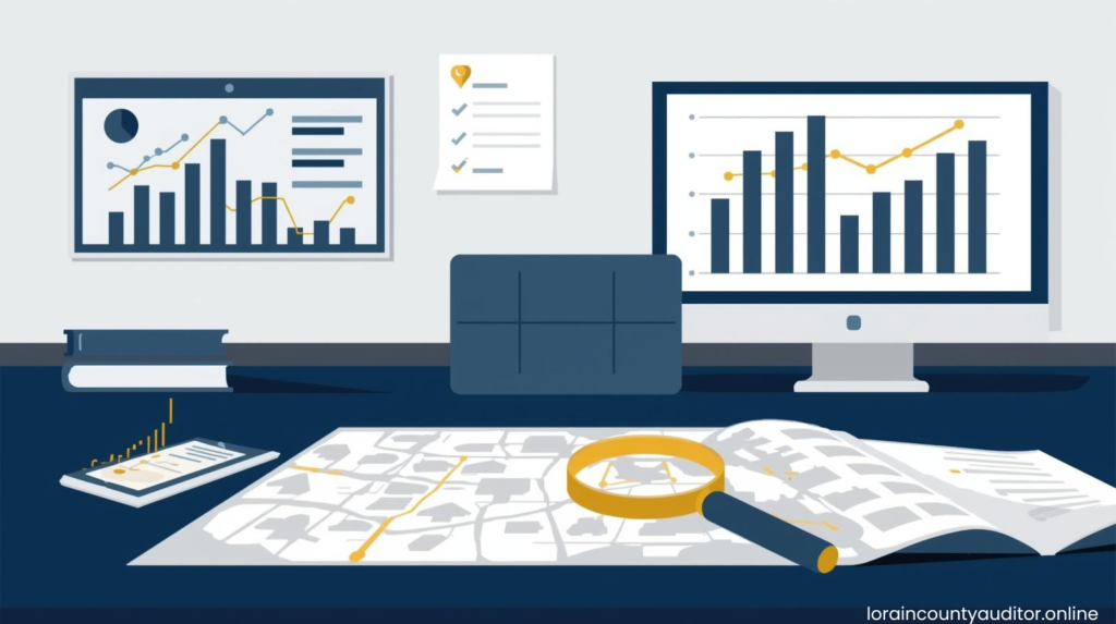 
lorain county auditor banks property records tax assessment and ownership data overview