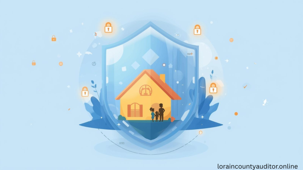 "Lorain County Auditor Security For Houses comprehensive protection shield safeguarding homeowners from title theft and property fraud"