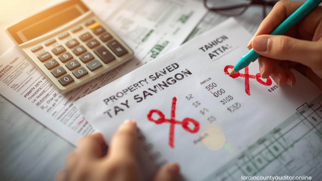 Property owner celebrating tax savings achieved through Lorain County Auditor Company professional assessment review services